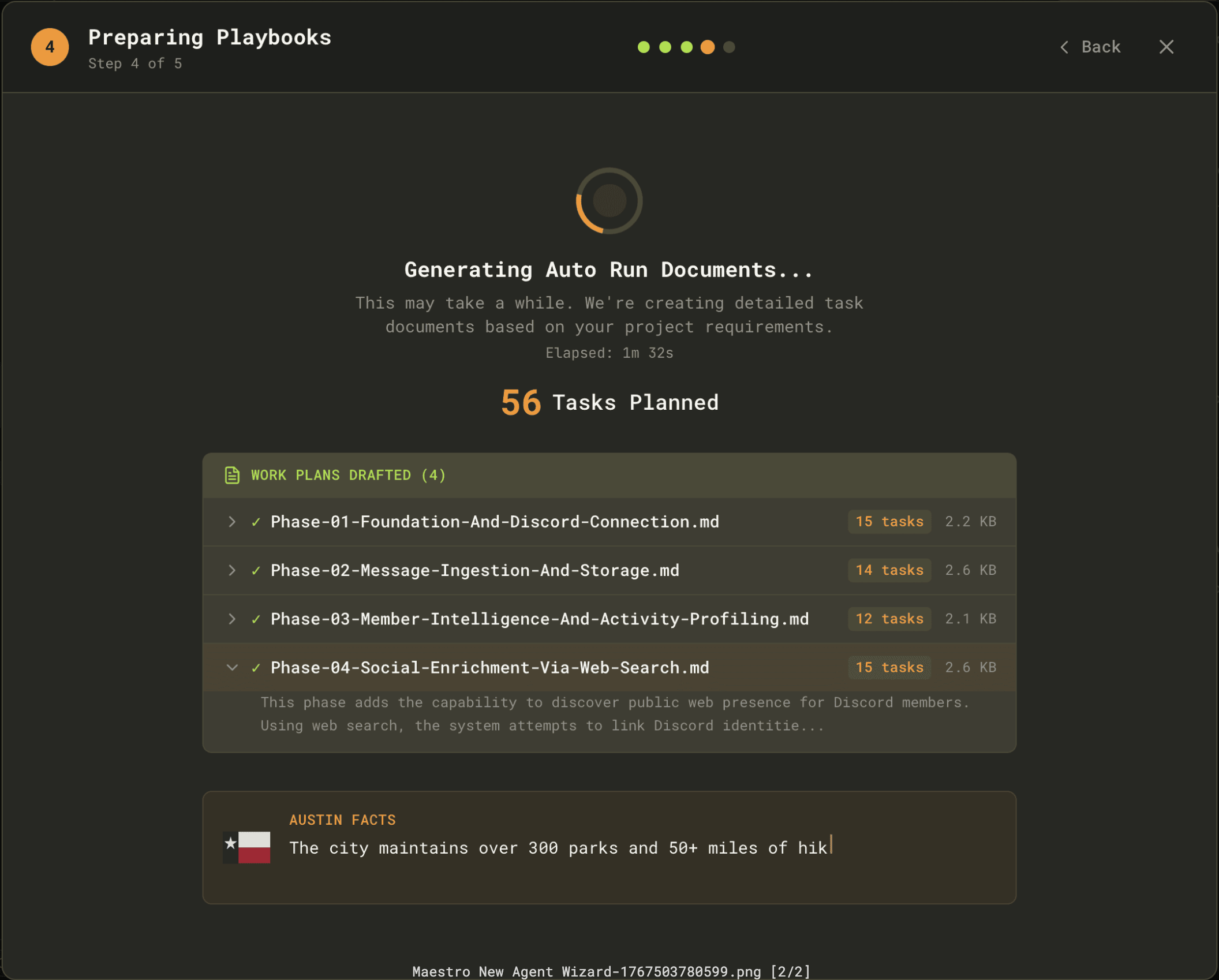 Wizard Document Generation