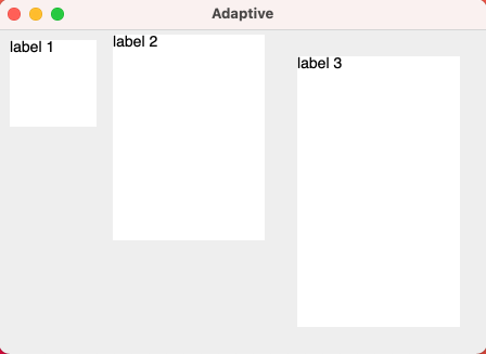 Adaptive window size