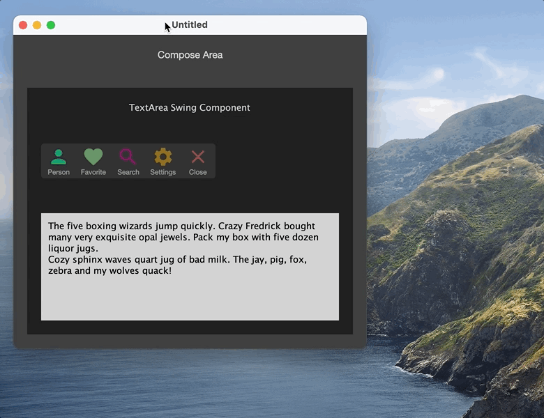 IntegrationWithSwing